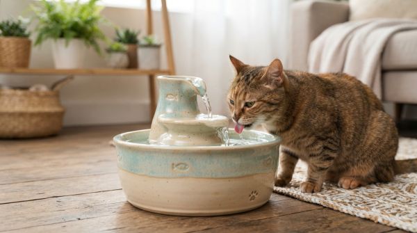 Top 5 avantages des fontaines à eau céramique pour chats